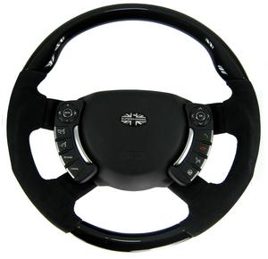 Range Rover L322 Heated Steering Wheel - Black Piano - Sport Grip - Alcantara Preview